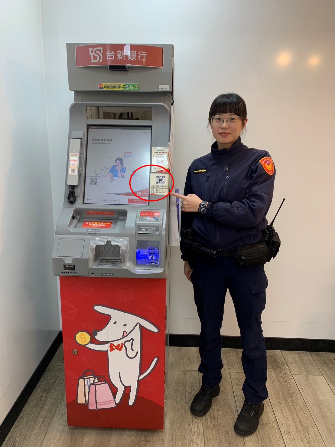 警政報馬仔-中市警祭防詐新招ATM貼QR Code 秒識破騙局檢舉詐欺車手-內政部警政署警察廣播電臺全球資訊網